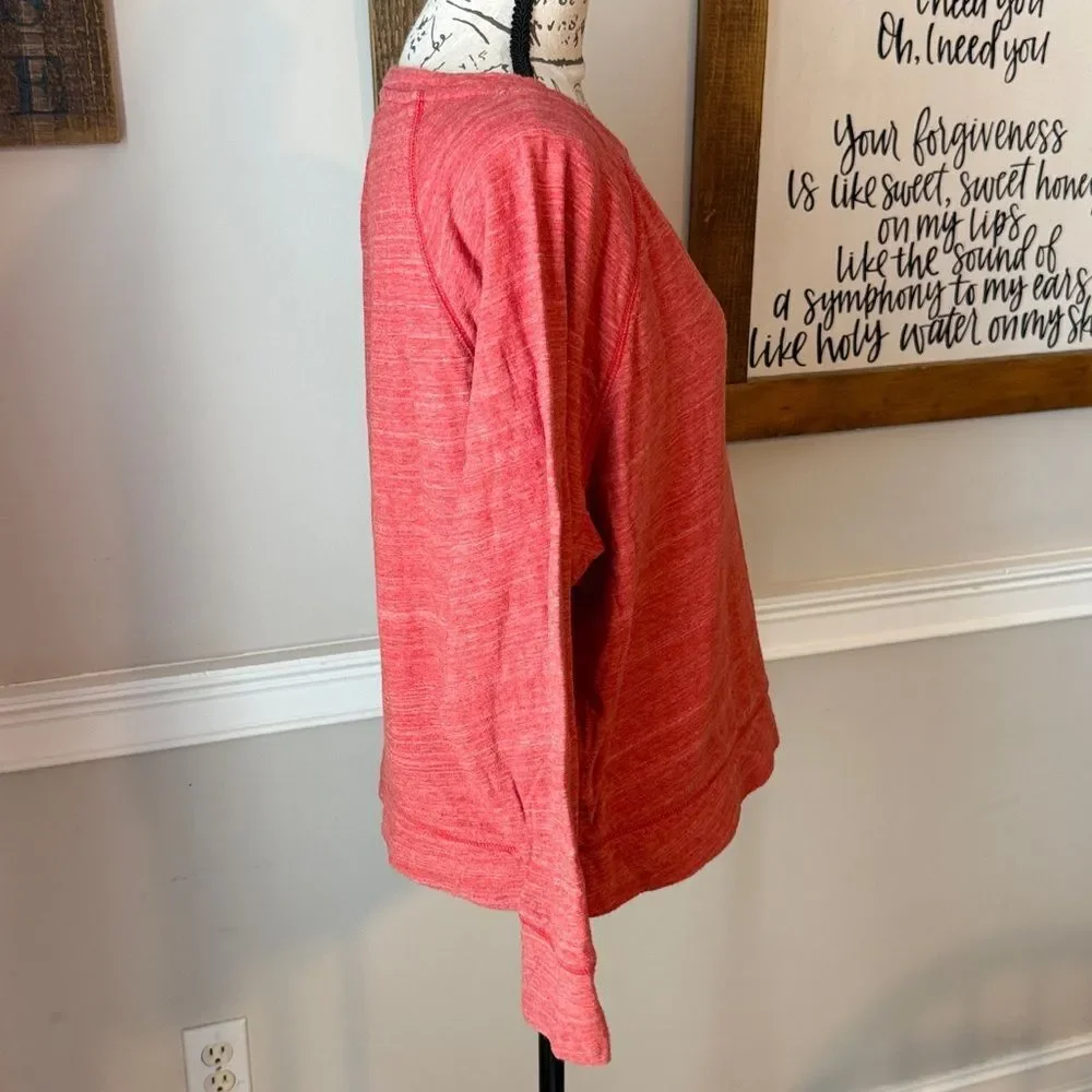 J. Crew Red Crew Neck Sweatshirt